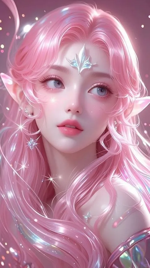 Hình nền aesthetic nền hồng khói cùng bokeh ánh sáng nhẹ nhàng