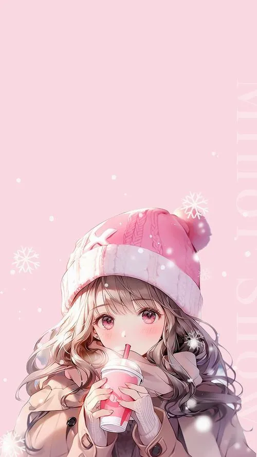 Hình nền anime màu hồng cho màn hình khóa, lên ảnh đẹp và cực kỳ bắt mắt