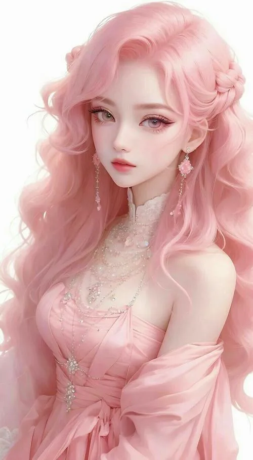 Chọn hình nền anime màu hồng sao cho icon nổi, chữ rõ, không bị rối mắt