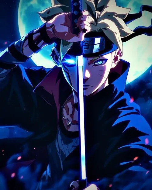 47 Hình Nền Boruto với ấn Karma lan vệt đen và mắt Jougan sáng cực ngầu