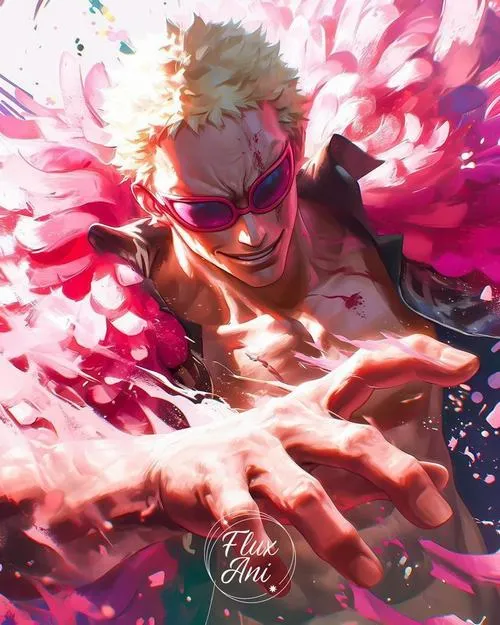 55 Hình Nền Doflamingo Ngầu với áo choàng lông vũ hồng và nụ cười ngạo nghễ