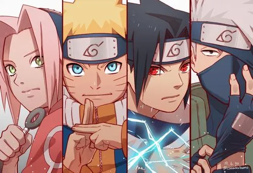 BST 75 Hình Nền Đội 7 Naruto phong cách tối giản tương phản cao đầy khí chất