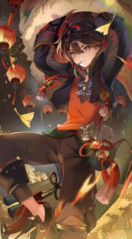 Ảnh fanart Gaming anime cùng Man Chai, cảm giác đồng hành, màu nóng dịu, nhìn lâu vẫn dễ chịu