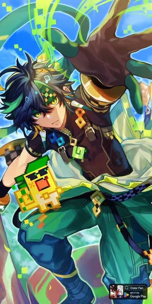 Hình nền Gia Minh anime, nền thương cảng, ánh đèn phản nước, tông đỏ đen vàng kim hài hòa