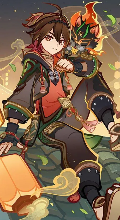 Hình nền Gaming 4K anime, hiệu ứng đáp kích lửa, bụi than mịn, cảm giác lực mạnh và đã mắt