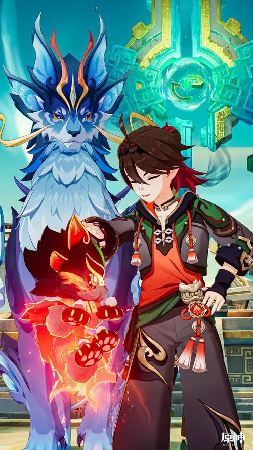 Phông nền Gaming phong cách múa thú Wushou, động tác võ thuật mềm, nền đèn lồng treo sâu hút