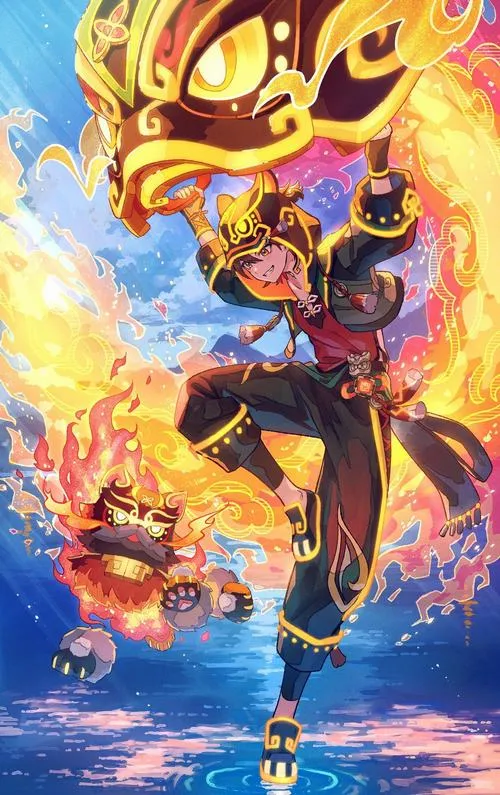 Ảnh bìa Gaming đẹp, silhouette viền lửa tối giản, vẫn nhận ra dáng dậm nhảy và khí thế mạnh