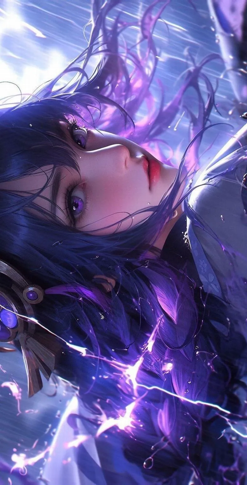 Hình nền 4K cho pc, nhân vật quay lưng nhìn trời, bố cục chừa chỗ icon tự nhiên