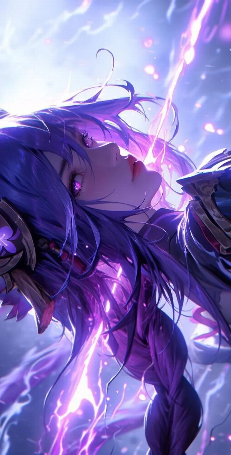 Hình nền 4K anime phong cảnh Teyvat, bầu trời mây mềm, sắc độ dịu, nhìn lâu vẫn dễ chịu