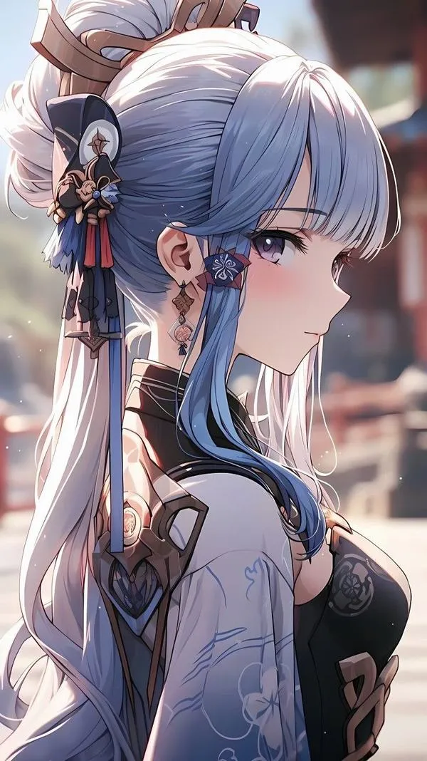 Hình Cyno phối màu nguyên tố tím, hiệu ứng hạt nhỏ, độ tương phản vừa, thanh trạng thái trắng vẫn dễ đọc.