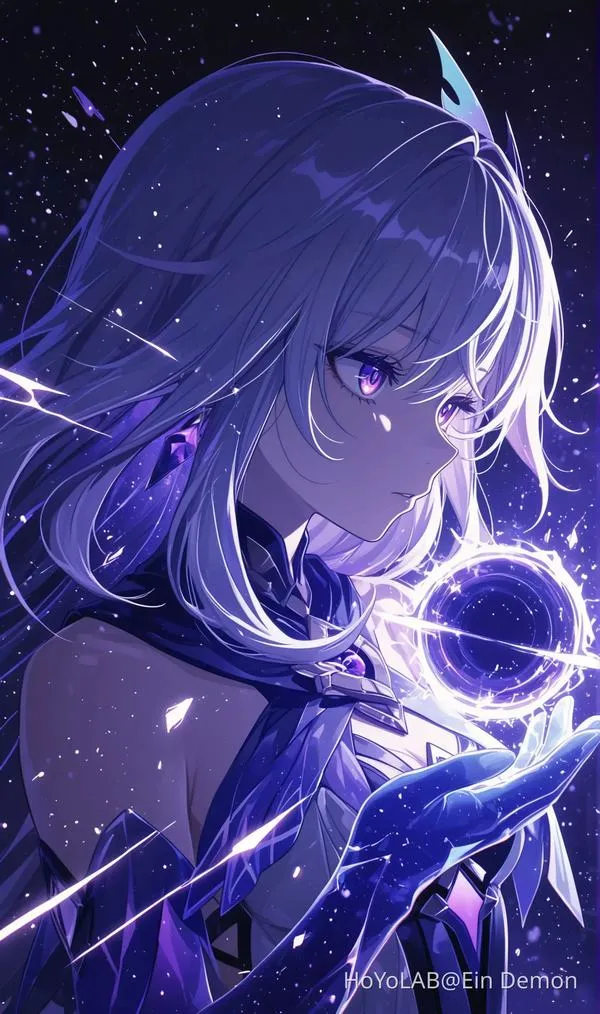 Hình Xiao phong cách anime lạnh, lớp bóng sâu, ánh viền mảnh, độ sắc nét cao, nhìn rất đã mắt.