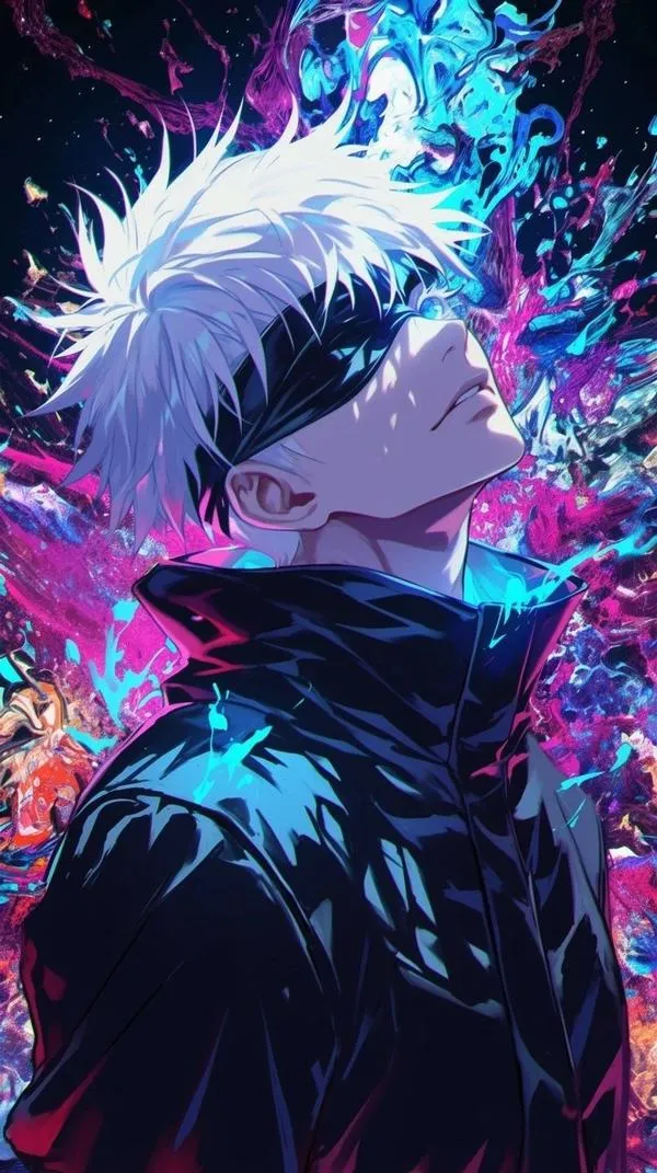 Hình nền Gojo tạo khoảng cách vô hạn, đối thủ đứng gần mà như không thể chạm tới