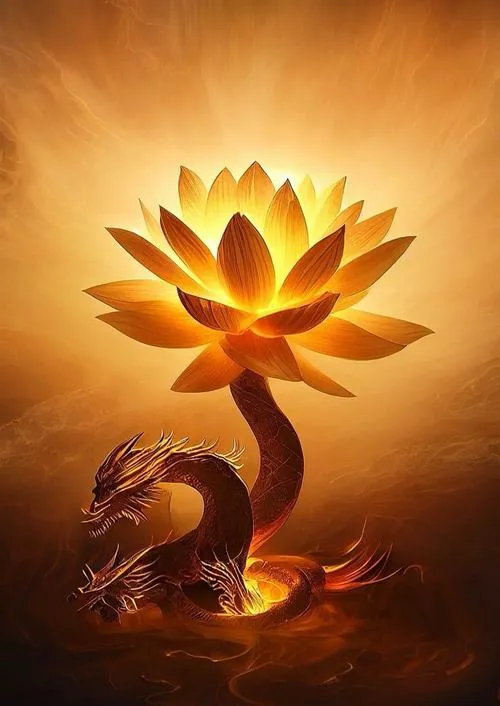 Một tấm hình nền hoa sen vàng, đủ để góc nhỏ của bạn trông có hồn hơn