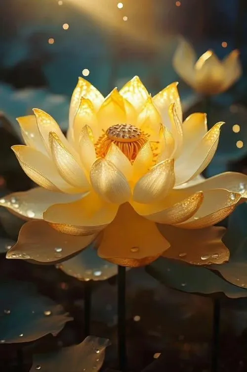 Khi bạn cần một màn hình “thở”, hình nền hoa sen vàng có thể làm được