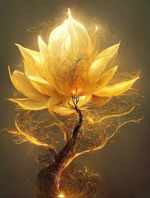 Tải ảnh nền hoa sen vàng gợi Chùa Bái Đính và cảm giác linh thiêng nhẹ nhàng