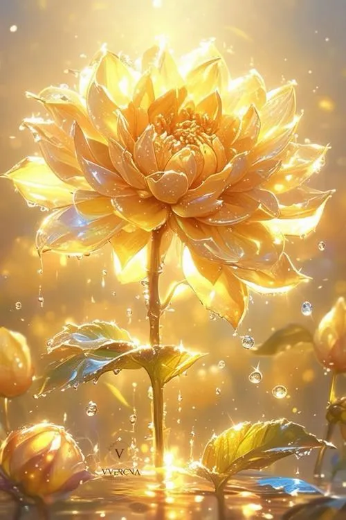 Canh độ sáng vừa đủ để hoa sen vàng nổi bật