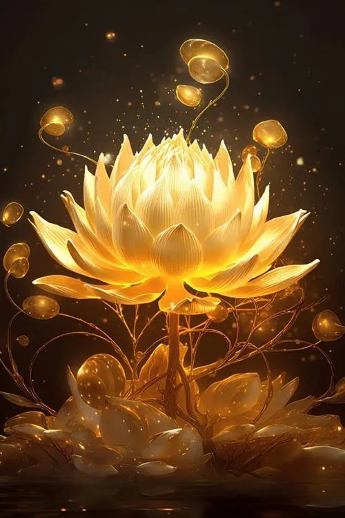 Hình nền hoa sen vàng và bí quyết phối màu để icon không bị chìm