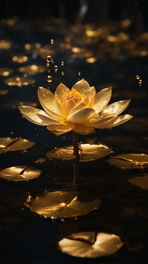 Tận hưởng giọt sương long lanh trên lá sen xanh rêu