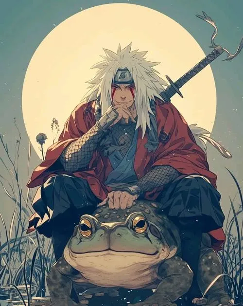 Lưu ngay 65 Hình Nền Jiraiya với tóc trắng và vệt đỏ đặc trưng của Sannin huyền thoại