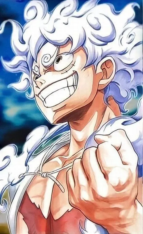 Phông nền phong cách tông đen, Luffy trắng bật lên, cảm giác tối ưu cho màn hình OLED