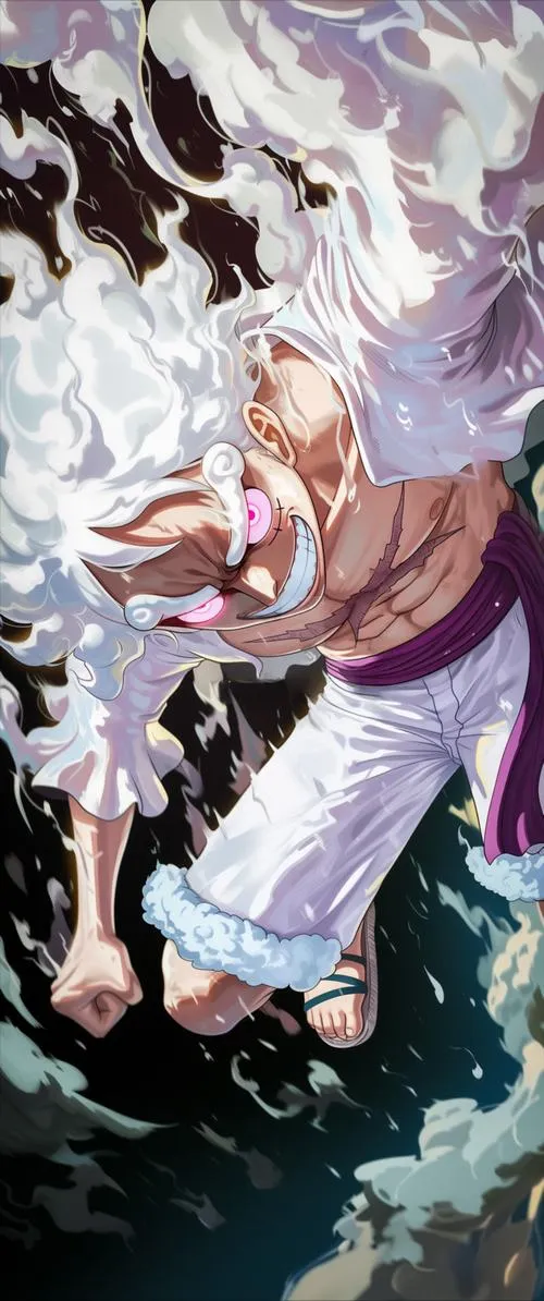 Poster phong cách retro Gear 5, nền giấy cũ, chi tiết mây khói mềm, nhìn lạ mắt dễ nhớ