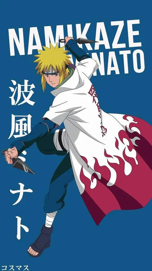 Tuyển chọn 55 Hình Nền Minato ngầu cùng áo choàng Hokage tay cầm kunai