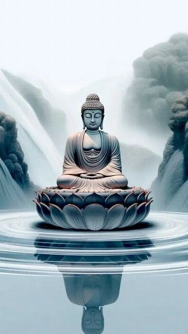 Ngắm A Di Đà giữa ánh sáng dịu mãi