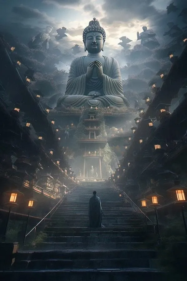 Chọn hình nền Phật 4K cho máy vì nét rõ từng vân nhỏ