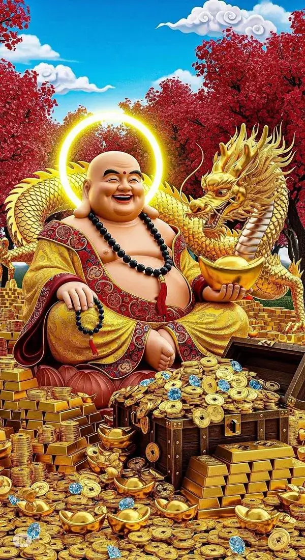 Hình nền phật may mắn khiến lòng dịu lại, nhìn một lần là muốn giữ mãi