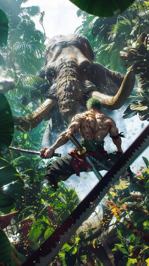 Ảnh Zoro thuộc Thế hệ Tồi tệ nhất, khí thế áp đảo, bố cục lệch vai tạo cảm giác lao tới