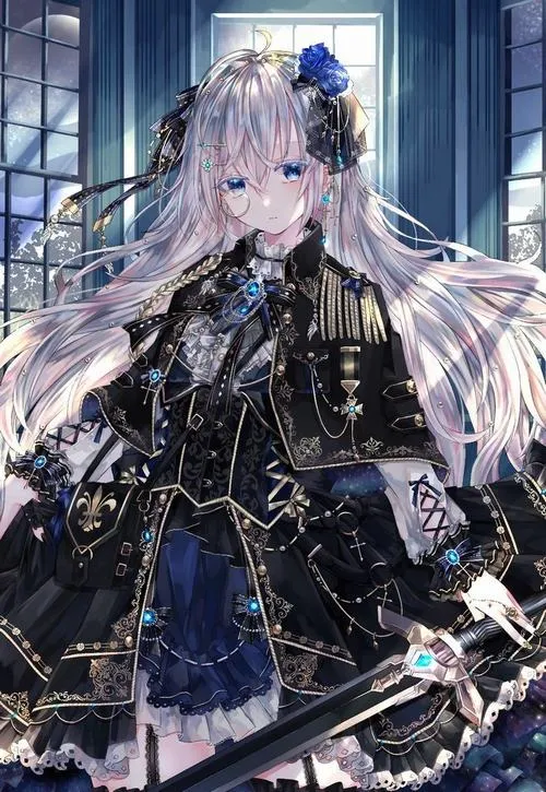 Anime nữ ngầu trắng đen mang cảm giác lạnh lùng khiến người xem khó rời mắt