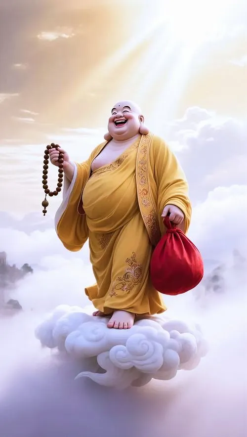 Tượng Phật Di Lặc 3D tạo năng lượng vui tươi tâm linh