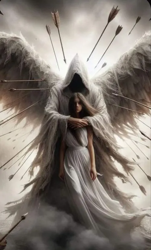 Hình ảnh thiên thần che chở gợi bình an nội tâm