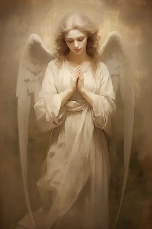 Thiên thần hộ vệ mang thần thái trang nghiêm đầy chiều sâu