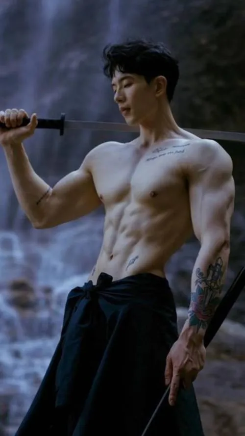 Cận hông và bụng dưới, gồng bụng nhẹ, đường cơ lên mịn chứ không gắt.