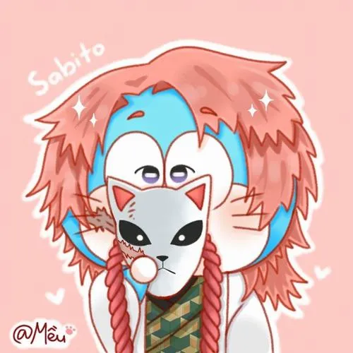 Ảnh avatar ngầu Doraemon kiểu chibi cosplay nhân vật khác, cầm mặt nạ, nhìn vừa ngầu vừa bựa.