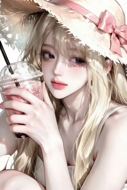 Thiếu nữ xinh đeo đạo cụ cầm tay nhỏ, nhìn vào biết ngay nhân vật đang làm gì.