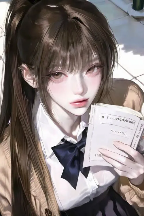 Cô nàng xinh tóc ombre nổi bật, bối cảnh đơn giản, nhìn phát là nhận ra ngay.