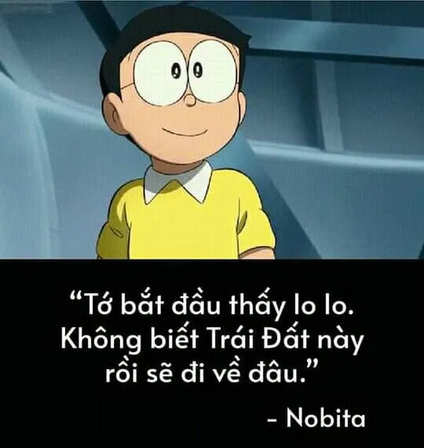 80 Ảnh Nobita Buồn kèm Stt tâm trạng (có chữ) phù hợp những lúc cô đơn thất tình