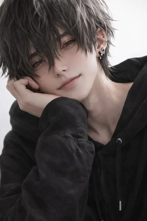 Bad boy tóc xoăn, pose nghịch, ánh nhìn thẳng khiến khung hình bùng lên năng lượng.