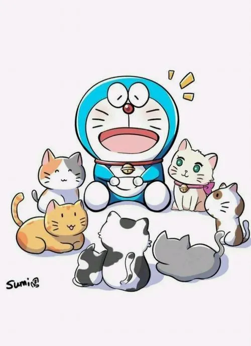 Ảnh mèo ú chơi cùng thú nhỏ, nụ cười ấm áp, ánh mắt hiền làm khung hình dịu.