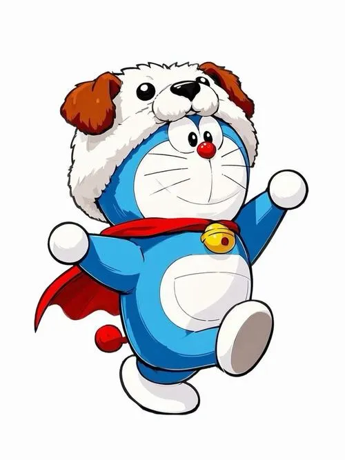 Ảnh ngầu Dora chạy tung tăng, mắt quyết tâm, miệng cười mạnh mẽ như chuẩn bị cứu nguy.