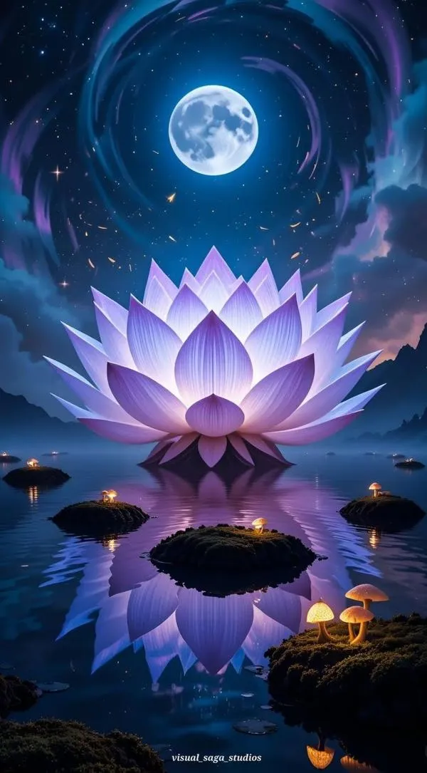 Màn hình khóa cảnh sen mọc từ bùn lầy, giọt nước bám cánh, gợi vượt khó và thanh sạch.