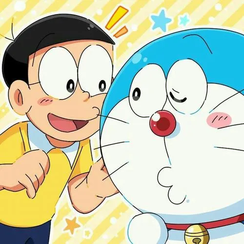 72 Hình Ảnh Nobita và Doremon cute dễ thương với cái ôm ấm áp và tình bạn đẹp