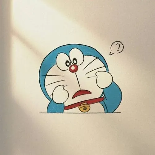 Mẫu phác thảo Doraemon thân xanh mặt trắng, mắt bầu dục rõ nét nhẹ cho bé tập vẽ