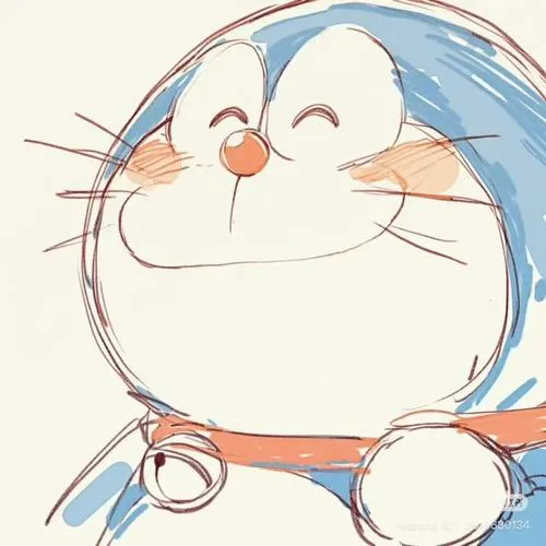 Doraemon đeo kính vui nhộn, mũi đỏ chuông vàng vẫn nổi, bé tập thêm chi tiết