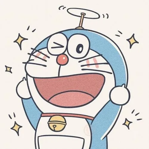 Doraemon có túi thần kỳ trước bụng, đường bán nguyệt đều tay, hạn chế tẩy nhiều