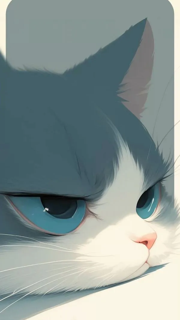 Hình nền anime chất tối giản, line art gọn và flare nhẹ hợp màn hình khóa