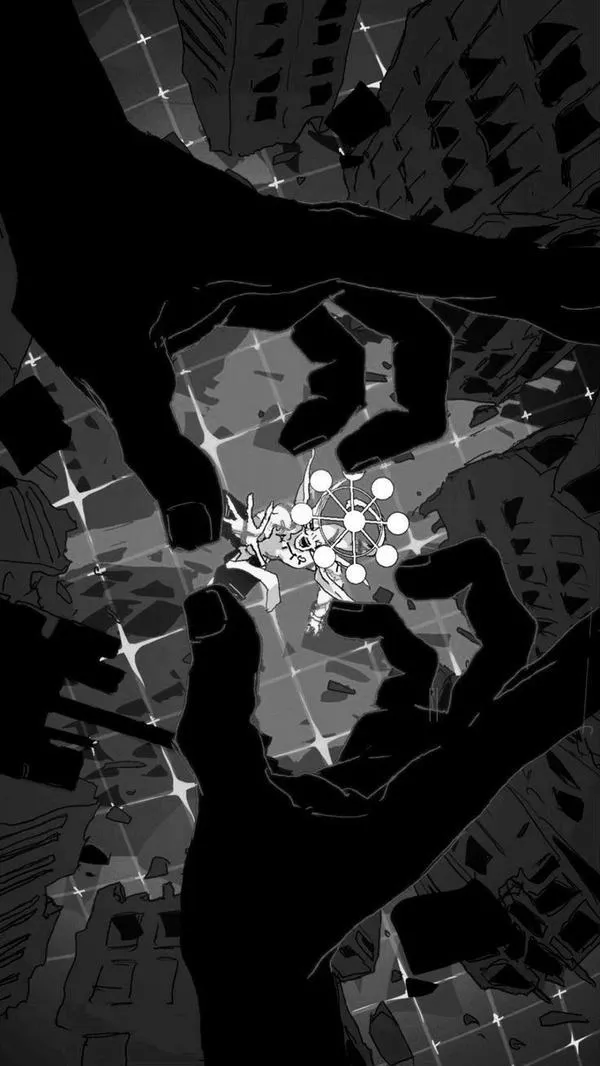 Ảnh wallpaper anime chất, bảng màu lạnh phối neon tím xanh không hề lòe loẹt