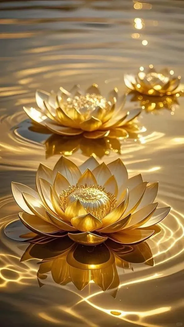 Hình nền hoa sen nổi khối, sương mù tạo lớp nền, chủ thể rõ ràng, cảm giác yên